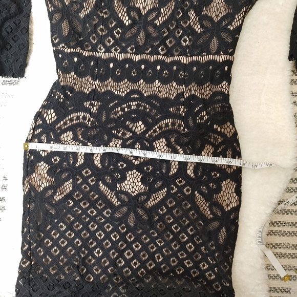 BARDOT Mila lace cold shoulder dress S - Picture 14 of 15